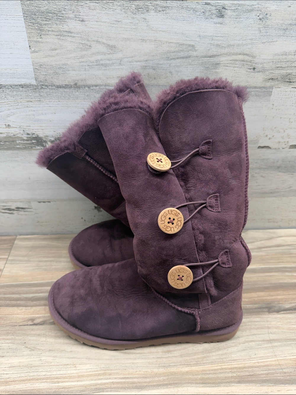 Ugg Australia Womens Bailey Button Triplet   Boots Size 9